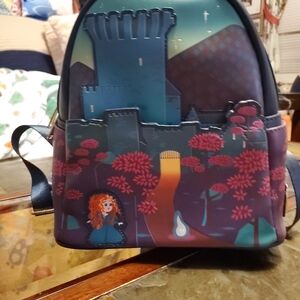 Loungefly Castle Adventure Backpack - Blue and Pink